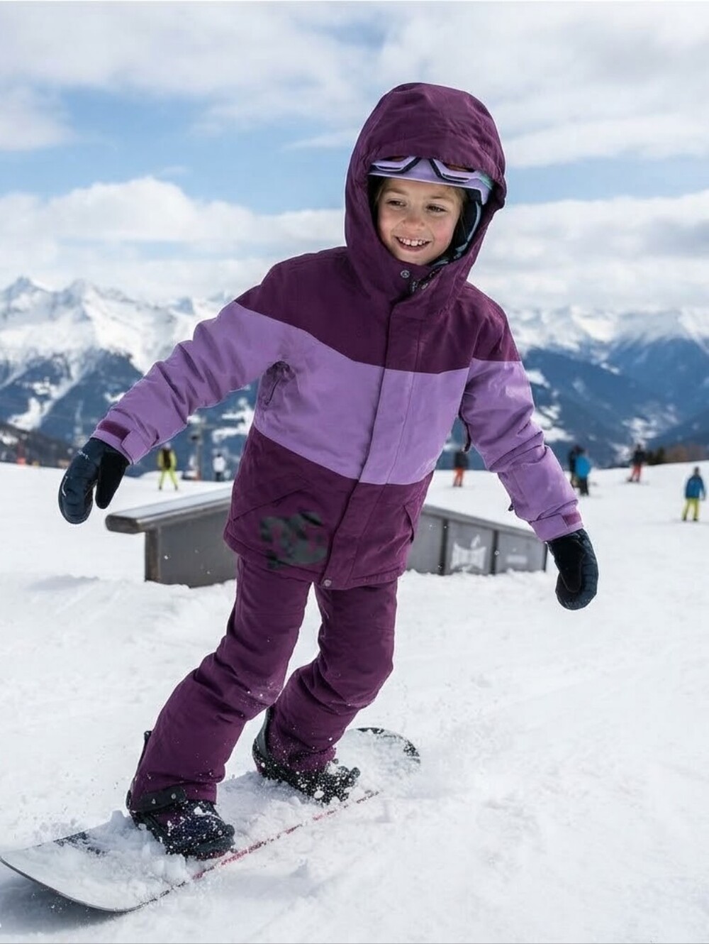 DC Kids Two-Tone Purple Puffer Jacket